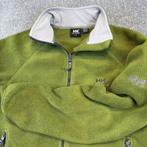 Helly Hansen Fleece‎ Full Zip Sweater Mens Small Jacket Green Outdoors